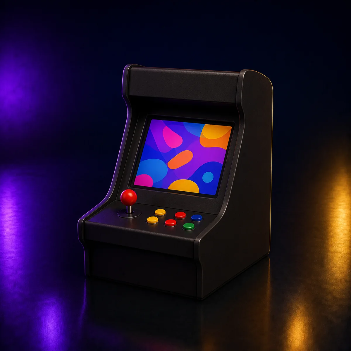 Fliperama em renderização 3D